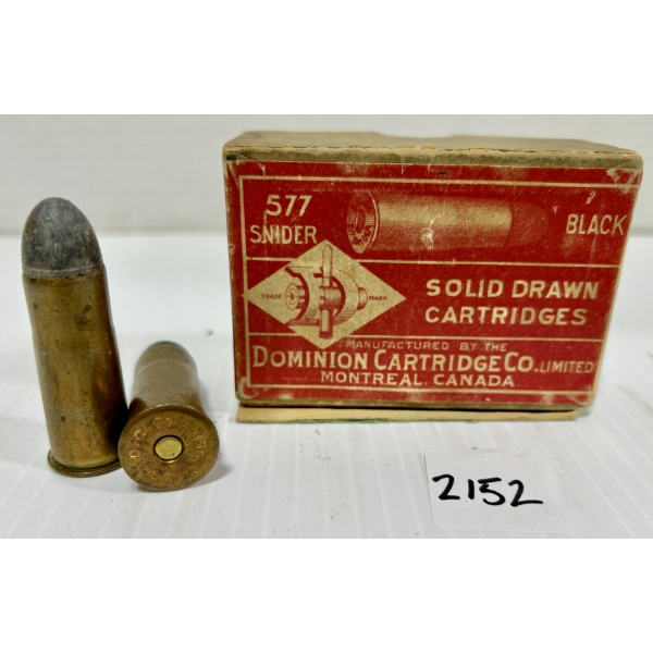AMMO: 10X DC CO .577 SNIDER - LRN