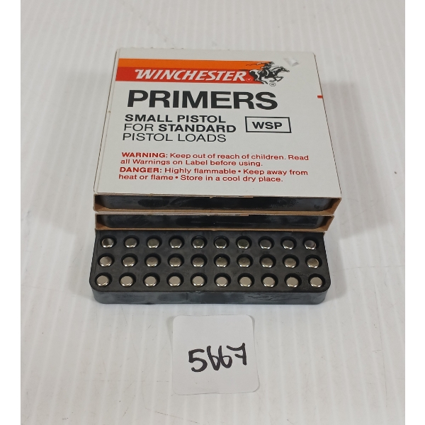 PRIMERS: 300X WINCHESTER NO. WSP SMALL PISTOL PRIMERS