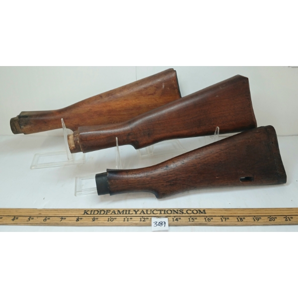 LOT OF 3 - ENFIELD BUTT STOCKS