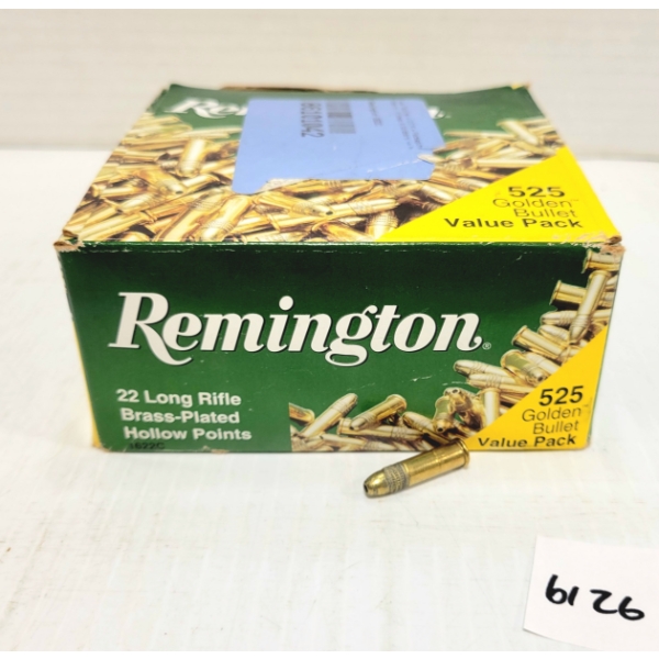 AMMO: 525X REMINGTON .22 LR 36 GR HP