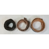 Image 3 : LOT OF 3 - MISC LEATHER BELTS