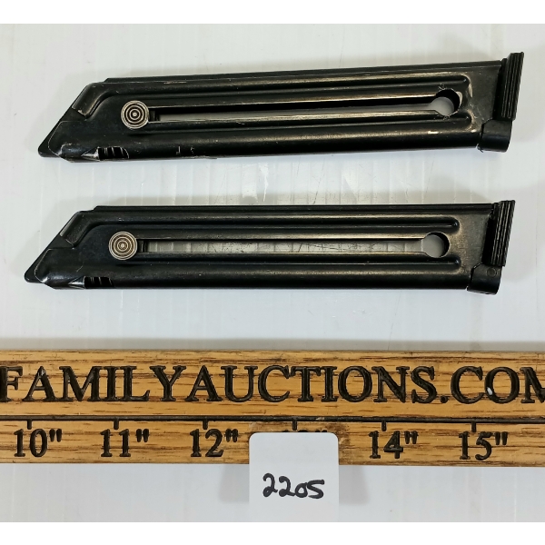 LOT OF 2 - RUGER MK II .22 LR MAGAZINES - PAL REQ. 