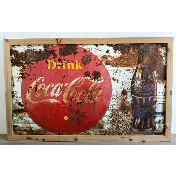 DRINK COCA-COLA SST SIGN - FRAMED