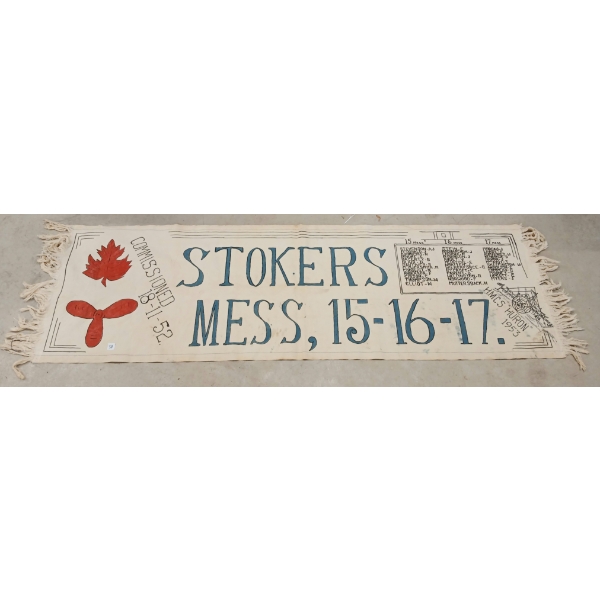 1952 STOKER'S MESS 15-16-17 BANNER