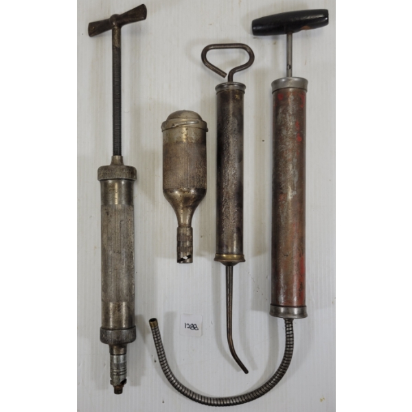 LOT OF 4 - VINTAGE GREASE GUNS
