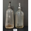 Image 4 : LOT OF 2 - CBW COBOURG & UNMARKED - CLEAR SAND BLASTED - FLUTED & YORK - SELTZER BOTTLES