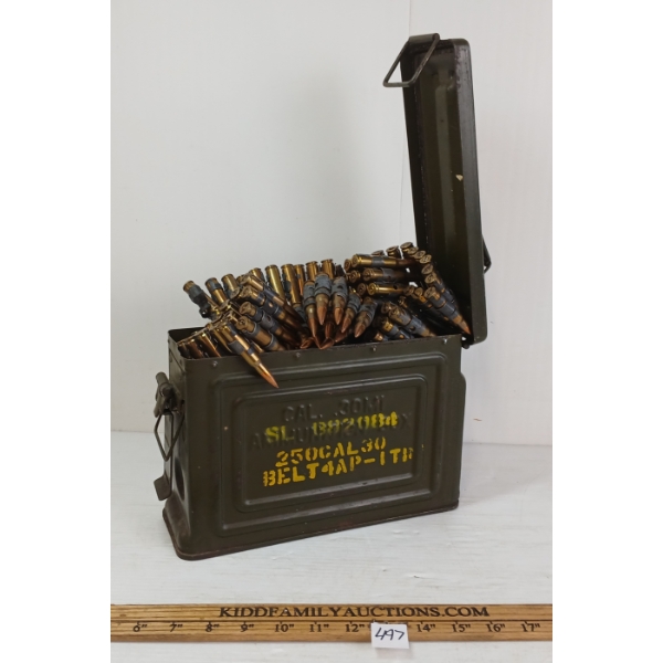 AMMO / BRASS: APPROX 500X MIXED MILITARY ISSUED - INCL .303 BRIT - IN CRATE