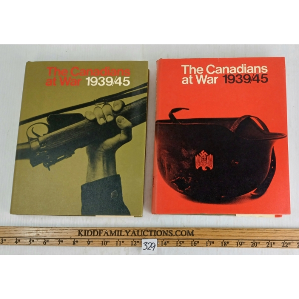 LOT OF 2 - "THE CANADIANS AT WAR 1939/45" VOL. 1 & 2 - HARDCOVERS