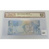 Image 2 : 2006 CDN $5 BANKNOTE - BCS GRADED - 3 DIGIT RADAR