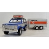Image 1 : NYLINT PRESSED STEEL MOVIN'-TRIO U-HAUL PICKUP & TRAILER SET