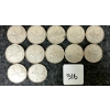 Image 3 : LOT OF 22 - 1968 CDN 25 CENT COINS 