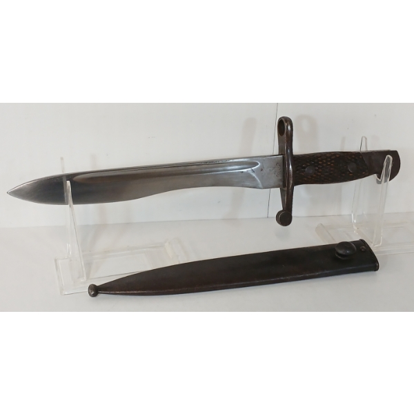 WWII SPANISH MAUSER BOLO BLADE BAYONET W/ SCABBARD 