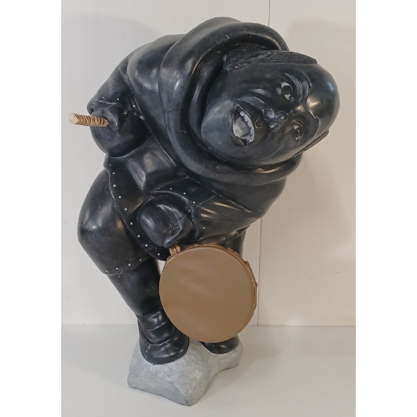 DRUMMER BY NUTARALUK VILLA IYAITUK (PRS CDN ARTIST) - STONE, BONE & LEATHER