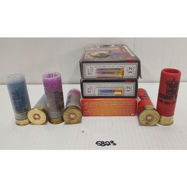 FLARES / RUBBER SLUGS: 5X TRUE FLARE 12GA - 2 3/4IN - RED SIGNAL COMET / 10X SLUGS - PAL REQ.