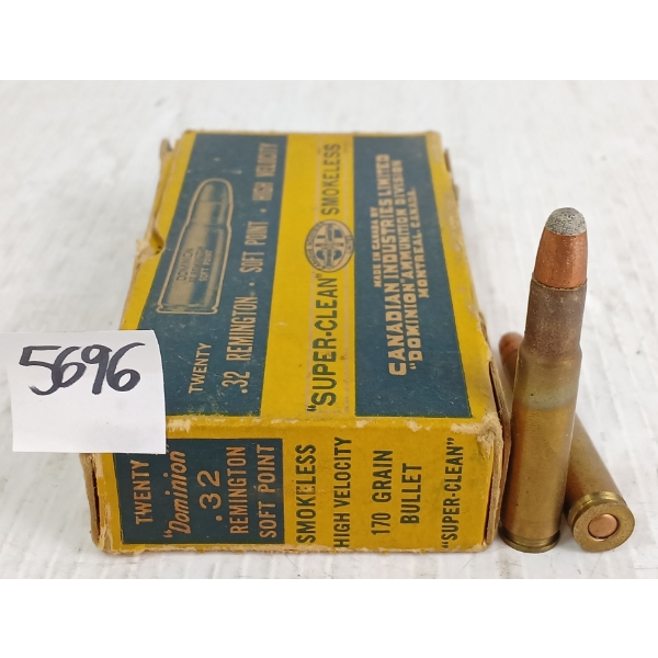 AMMO: 20X DOMINION .32REM - 170GR - SP