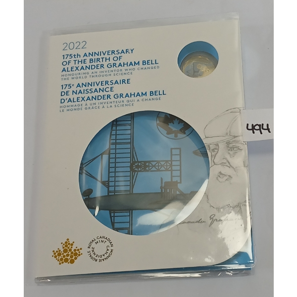 2022 RCM UNCIRCULATED SET - 175TH ANNIVERSARY OF ALEXANDER GRAHAM BELL