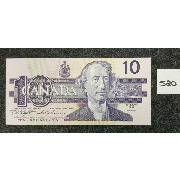1989 CDN $10 BANKNOTE