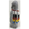 Image 9 : "WOMAN IN BEADED CAPE" BY ALICE AKAMAK (PRS CDN ARTIST) - STONE & BEADS