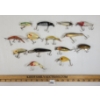 Image 1 : LOT OF 14 - FISHING HOOKS - INCL HEDDON & RAPALA, ETC