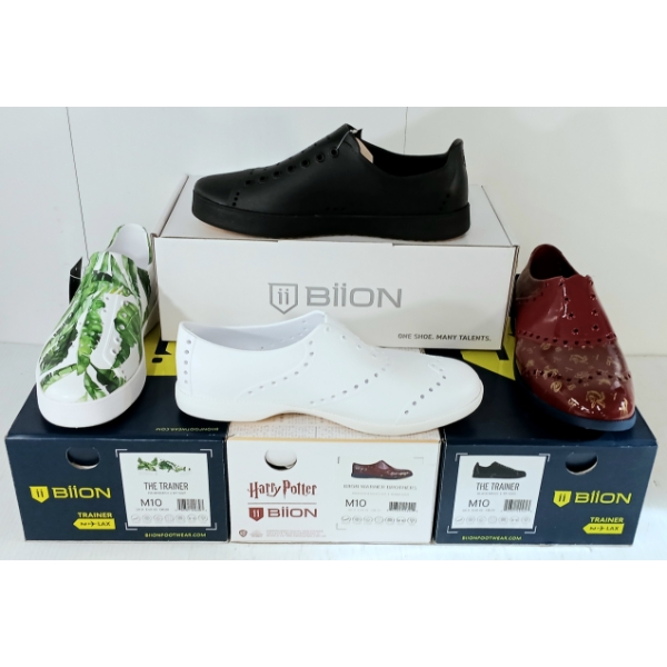 LOT OF 4 - BIION SHOES - FT THE TRAINERS, THE CLASSICS & HARRY POTTER STYLES
