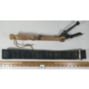 Image 11 : LOT OF 4 - PATRONEN FUR AMMUNITION CRATE, WEB PATTERN BELT, ANTIQUE SLINGSHOT & HARD GUN CASE