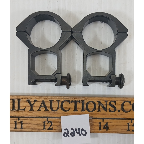 PAIR OF 30MM TALL RINGS - PICATINNY BASE