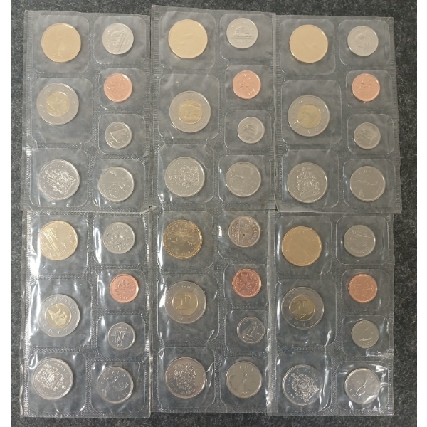 LOT OF 6 - 2006 CDN UNCIRCULATED PROOF SETS