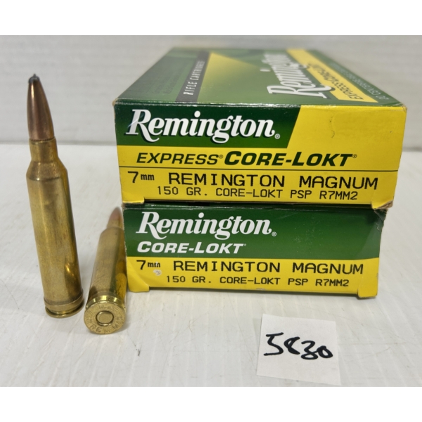AMMO: 40X REMINGTON 7MM REM MAG 150GR. SP 