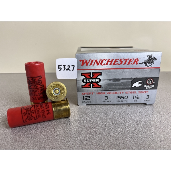 AMMO: 25X WINCHESTER 12 GA 3IN 1-1/8OZ NO3 STEEL