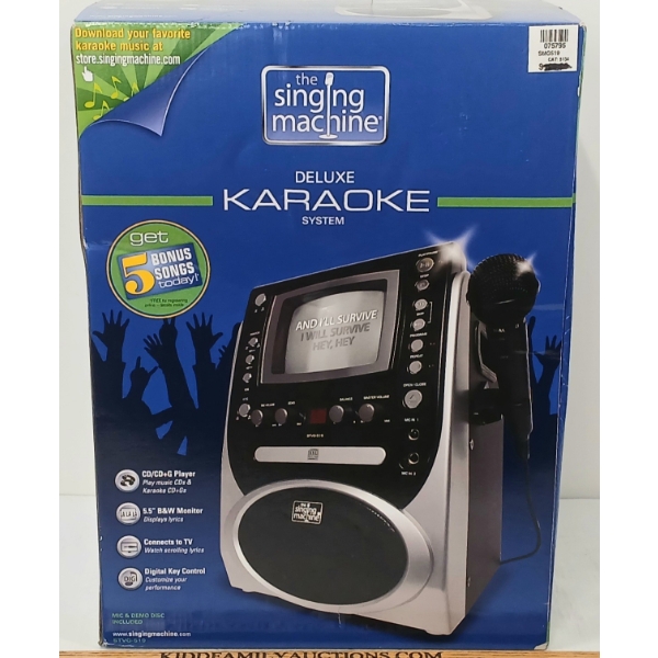 THE SINGING MACHINE DELUXE KARAOKE SYSTEM