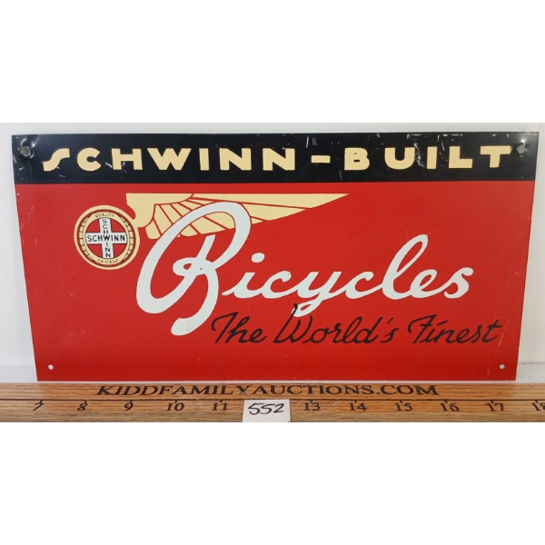 SCHWINN-BUILT BICYCLES - SST SIGN