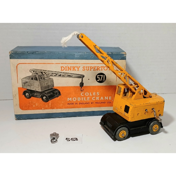 DINKY SUPERTOYS DIECAST WIND UP COLES MOBILE CRANE