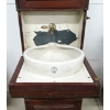 Image 10 : MAHOGANY & BRASS SHIP WASHSTAND - 19TH CENTURY