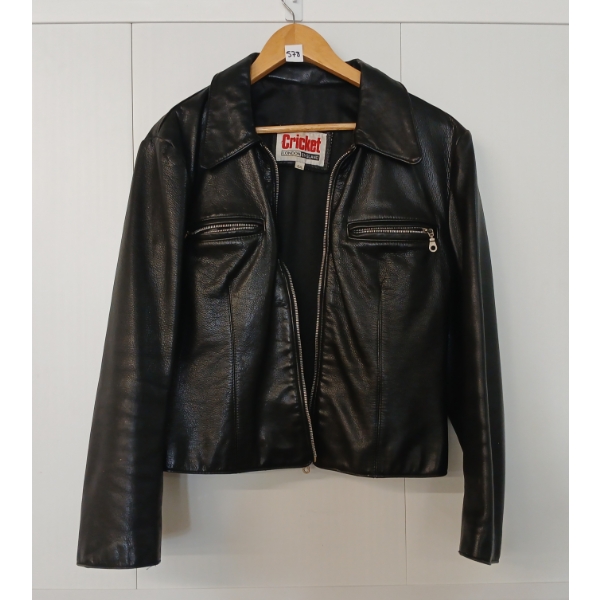 WOMEN'S CRICKET LONDON ENGLAND LEATHER JACKET