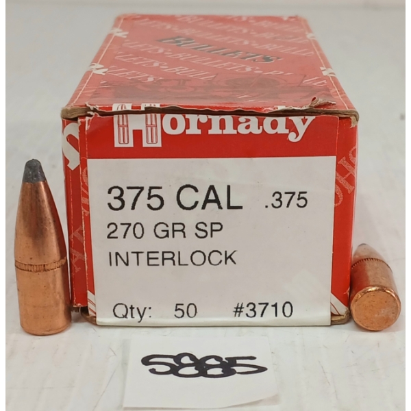BULLETS: 50X HORNADY .375 - 270GR - SP