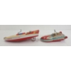 Image 4 : LOT OF 2 - TIN WIND UP ARROW & FLASH BOATS