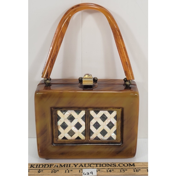LEWSID JEWEL WOMEN'S LUCITE BOX PURSE