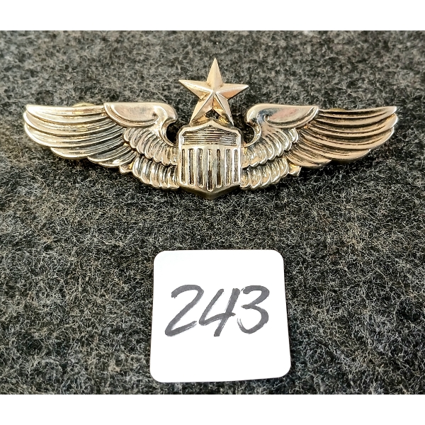 WWII U.S.A.A.F. MASTER PILOTS WING BADGE