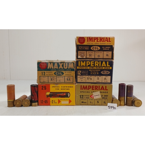 AMMO: 125X MIXED 12GA - 2 3/4IN - #4, 5 & 6 SHOT - INCL PAPER LABELS