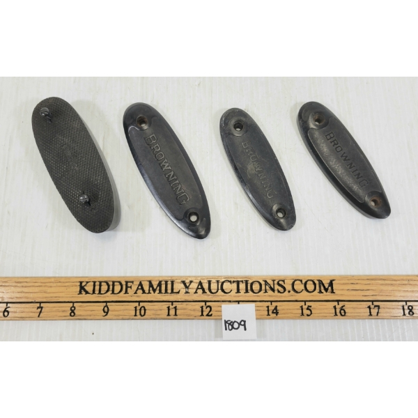 LOT OF 4 - BROWNING RECOIL PAD & BUTTPLATES