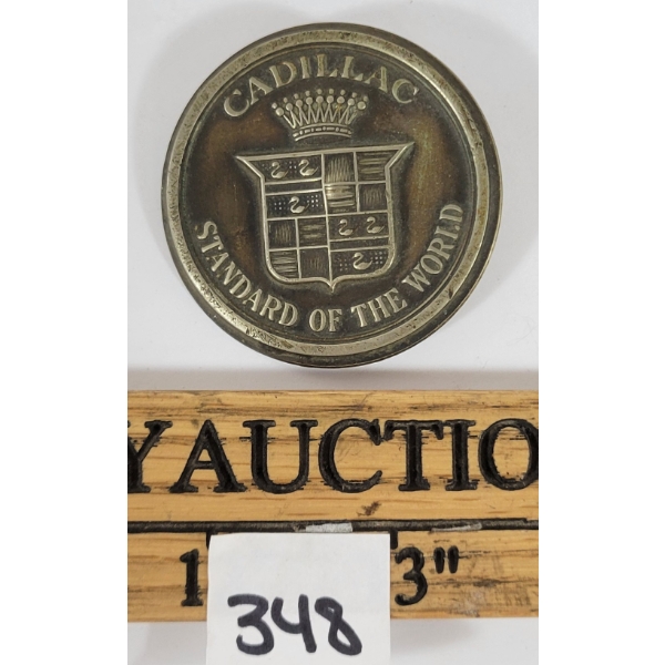 1908 CADILLAC "STANDARD OF THE WORLD" RAD BADGE