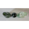 Image 5 : LOT OF 3 - GREEN TINT EMBOSSED BOTTLES - INCL H. LAWRANCE & SONS, ETC.
