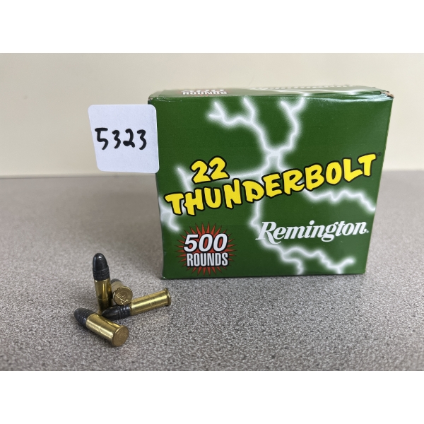 AMMO: 500X REMINGTON THUNDERBOLT .22 LR 