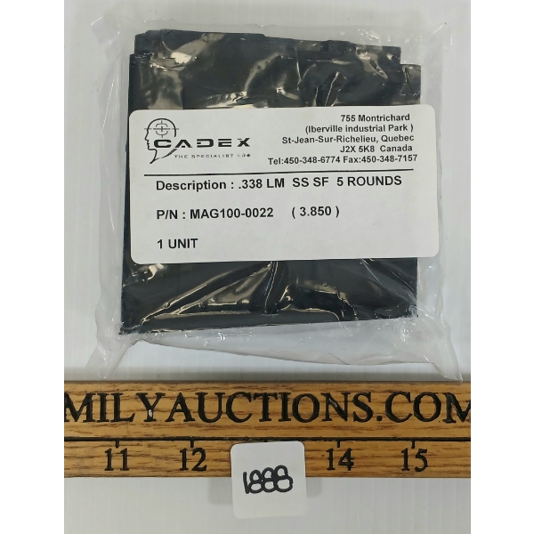 CADEX .338 LAPUA MAG - SEALED - PAL REQ