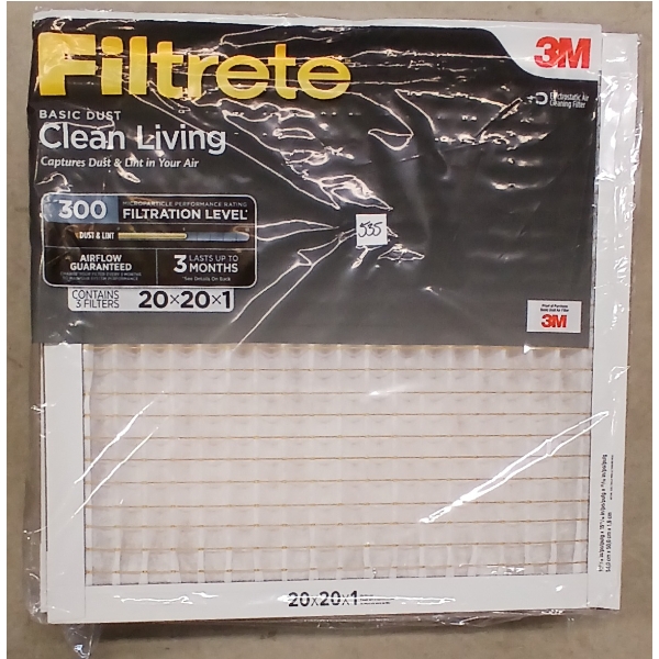 LOT OF 18 - 3M & AEROSTAR FURNACE FILTERS