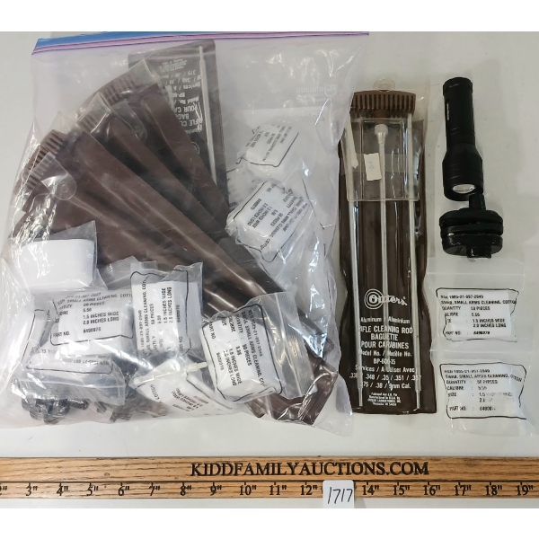 JOB LOT - CLEANING RODS, COTTON & TRIGGER LOCKS