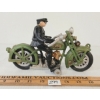 Image 4 : CAST IRON INDIAN MOTORCYLCE W/ RIDER