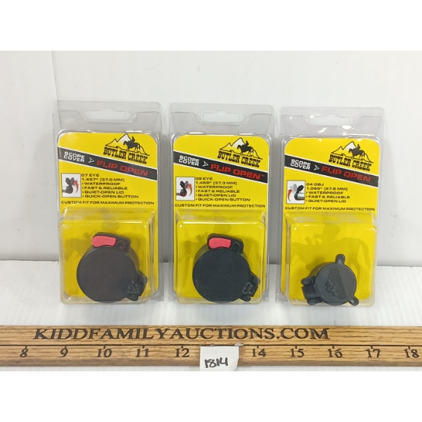 LOT OF 3 - BUTLER CREEK FLIP OPEN COVERS