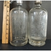 Image 4 : LOT OF 2 - M.J. O'BRIEN & HERMAN TEWES - CLEAR ACID-ETCHED - SELTZER BOTTLES - INCL 25OZ