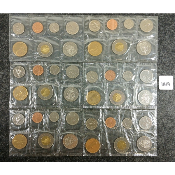 LOT OF 6 - 1999 & 2000 RCM UNCIRCULATED PROOF SETS